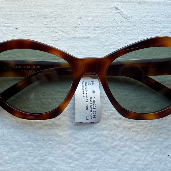 Saint Laurent Brown Cat-Eye Sunglasses - Picture 7 of 8